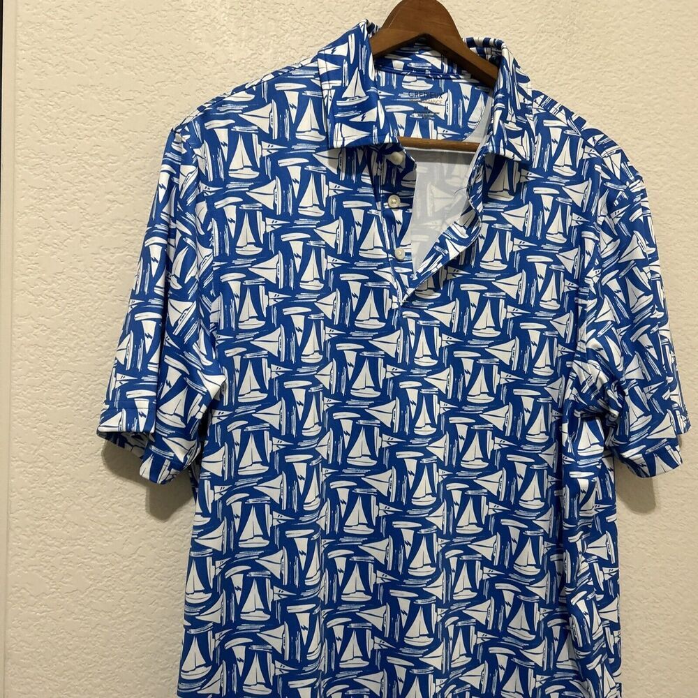 Daniel Cremieux Performance Medium Blue Short Sle… - image 4